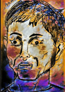 6 Surprised Face Of Boy Shade Art In Deferential shade of Effect,6 Surprise Pictures Faces | Shade Art | Face Art  