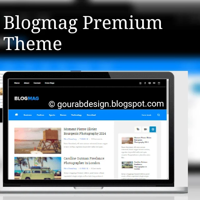 BlogMag Premium Blogger Template Free Here