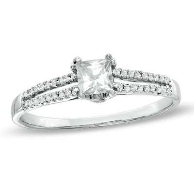 silver ring splints. Diamond Ring 1 CT.