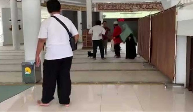 Wanita Pembawa Anjing ke Masjid Resmi Tersangka