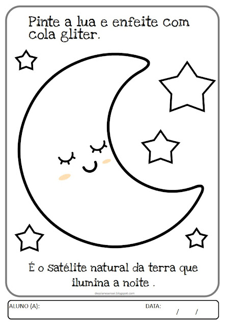 Recursos:  Desenho do sol e da lua para baixar e imprimir: Encontre um desenho em preto e branco pronto para ser colorido e personalizado. Tinta guache: Utilize a cor amarela para pintar o sol e a cor branca para a lua. Cola glitter: Enfeite a lua com glitter para dar um toque especial à sua obra de arte. Sua imaginação: Explore a criatividade e invente novos detalhes para o sol e a lua. Baixe o desenho, prepare seus materiais e embarque nesta sinfonia de cores celestiais inesquecível!  Ajude seu filho a desenvolver a criatividade, a coordenação motora fina, a percepção visual e a atenção de forma divertida e personalizada!  Dicas para tornar a sinfonia ainda mais vibrante:  Cante músicas e crie histórias sobre o dia e a noite enquanto a criança realiza a atividade. Incentive a criança a explorar diferentes técnicas de pintura e colagem. Elogie o esforço e a criatividade da criança. Organize uma exposição com as obras de arte dos pequeninos. O importante é que a criança se divirta enquanto aprende!  Algumas sugestões de atividades:  Pintar o sol de amarelo e a lua de branco. Enfeitar a lua com glitter. Desenhar outros elementos do dia e da noite ao redor do sol e da lua. Inventar histórias sobre o dia e a noite. Explore a criatividade e personalize a jornada artística do seu filho!  Lembre-se: O desenvolvimento da criatividade, da coordenação motora fina, da percepção visual e da atenção são essenciais para o aprendizado e o desenvolvimento integral da criança.  Com esta atividade de pintura do dia e da noite, seus pequeninos embarcam em uma aventura divertida e educativa que os ajudará a desenvolver habilidades importantes para o futuro!  Compartilhe esta sinfonia de cores celestiais com seus amigos e familiares!  Palavras-chave: Atividade de Pintura, Dia e Noite, Maternal 1 e 2, Criatividade, Coordenação Motora Fina, Percepção Visual, Atenção, Diversão, Aprendizagem, Maestro da Natureza, Sinfonia de Cores, Sol, Lua, Glitter, Imaginação.