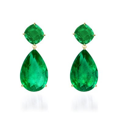 angelina jolie green earrings