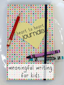 Write letters back and forth to your kids in a journal for meaningful writing practice