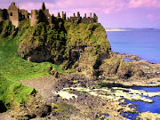 Ireland castle (dunluce castle county antrim ireland )