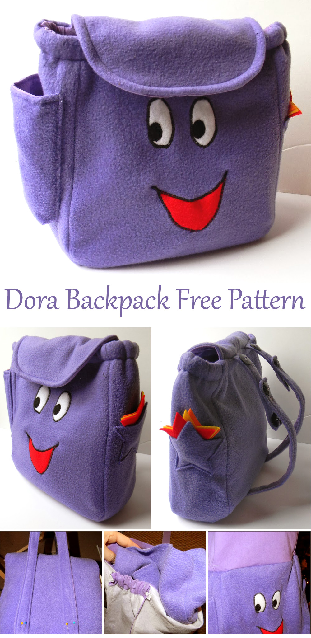 Dora Backpack Sewing Pattern and Tutorial