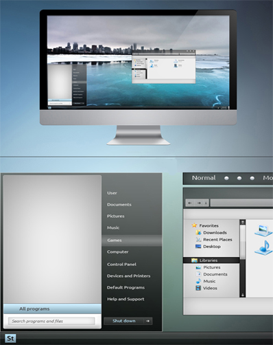 Ice Chrome Aluminium Theme For Seven,windows 7