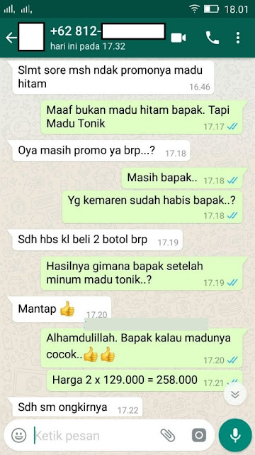 Madu kuat ereksi lelaki super tonik 6x tahan lama di ranjang