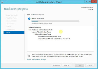 Failover Clustering LAB step 10