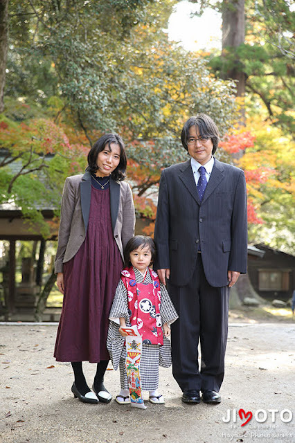 手向山八幡宮で七五三出張撮影