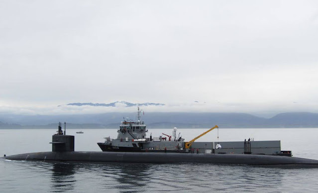 El submarino clase Ohio USS Alabama (SSBN 731) realizó el cambio de tripulación en el mar