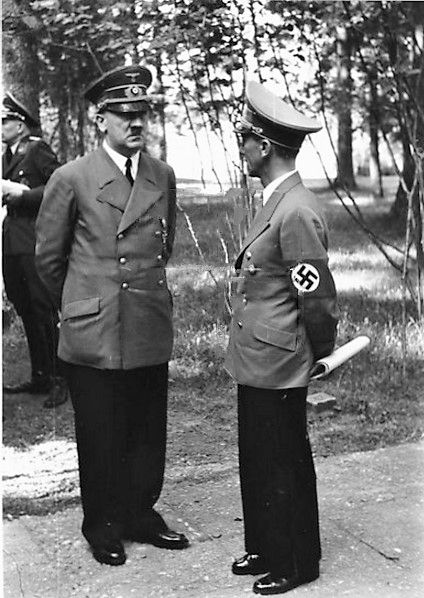 Hitler and Goebbels in East Prussia, 8 July 1941 worldwartwo.filminspector.com