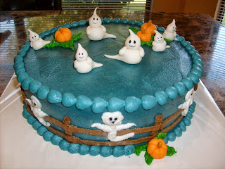 Tortas de Halloween con Fantasmas