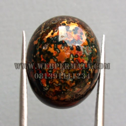 Batu Akik Pancawarna Antik, Batu Akik Antik, Natural Agate Pancawarna, Permata lima warna