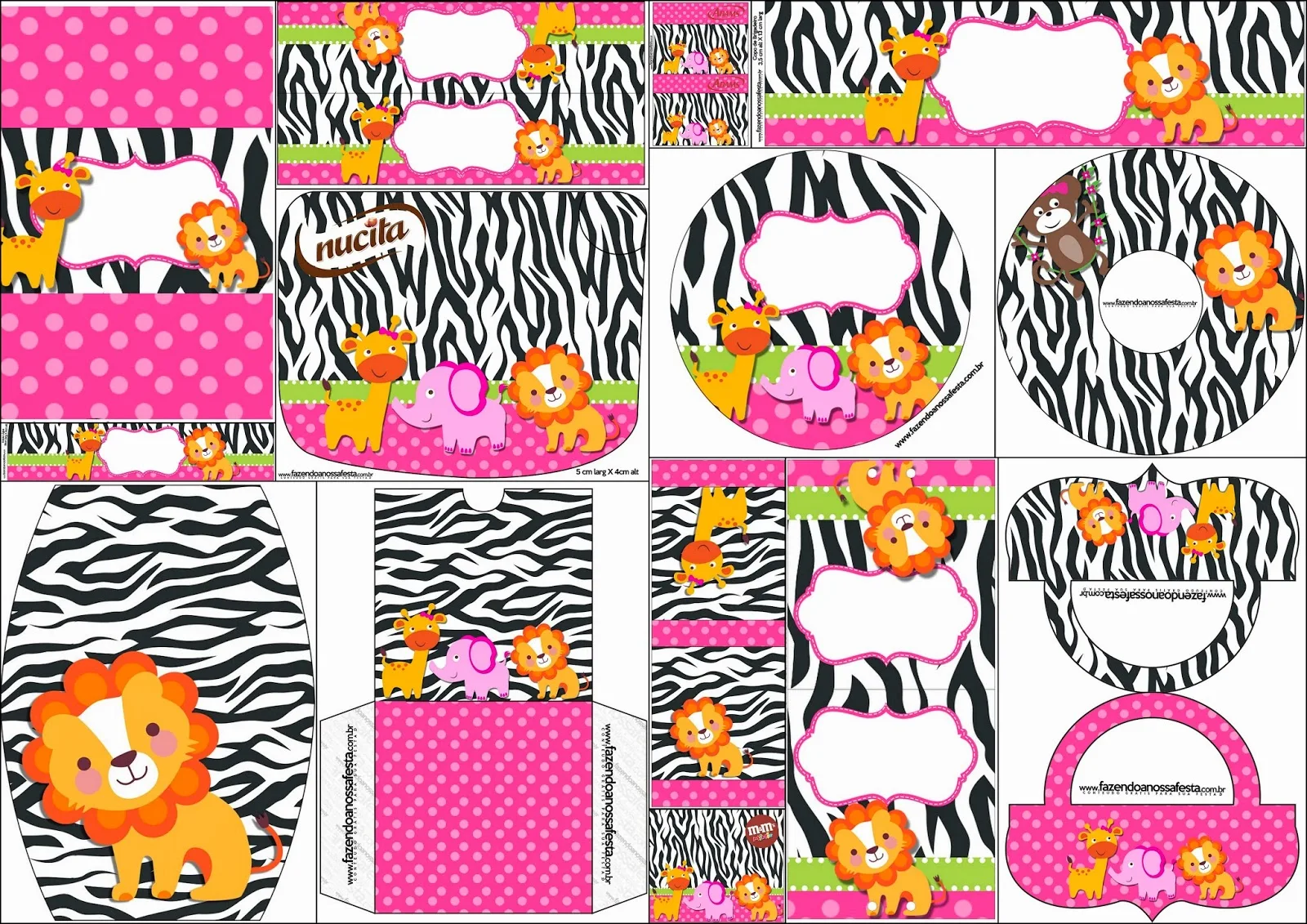 The Jungle for Girls: Free Printable Candy Bar Labels. 