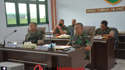 Evaluasi Pelaksanaan Operasi Dalam Negeri, Pangdam II/Sriwijaya Rapat Bersama Kasad