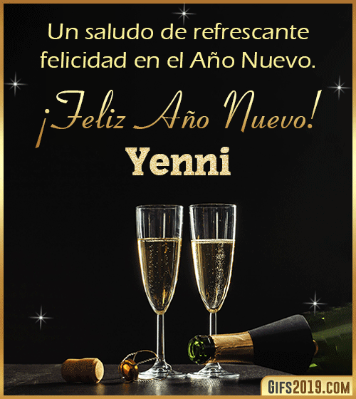 Saludos de año nuevo para yenni