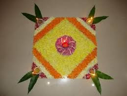 Simple Flower Rangoli Designs