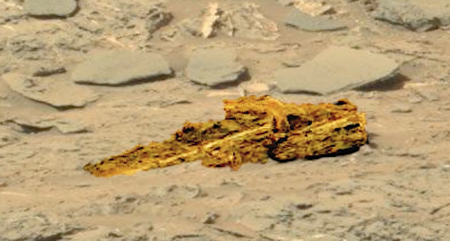 El Rover de la Nasa en Marte encuentra una maquina extraterrestre