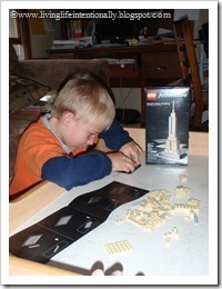 American Landmark: Empire State Building out of Legos