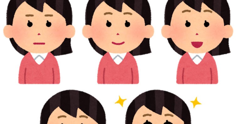 笑う女性のイラスト 5段階 かわいいフリー素材集 いらすとや