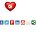Animated Heart Share Buttons Blogger Widget
