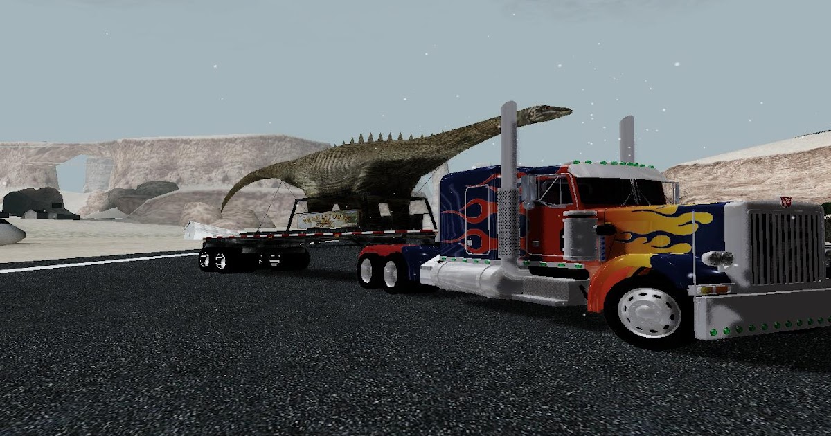 Truck Pengangkut Dinosaurus GTA San Andreas Mods GTA SA 