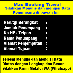 FORMULIR BOOKING TRAVEL