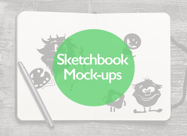 20+ Best Free Realistic Artist Sketchbook Mockup PSD