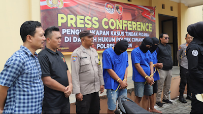 Unit Reskrim Polsek Ciwandan Polres Cilegon ungkap kasus Curanmor di Jalan Amerika II 