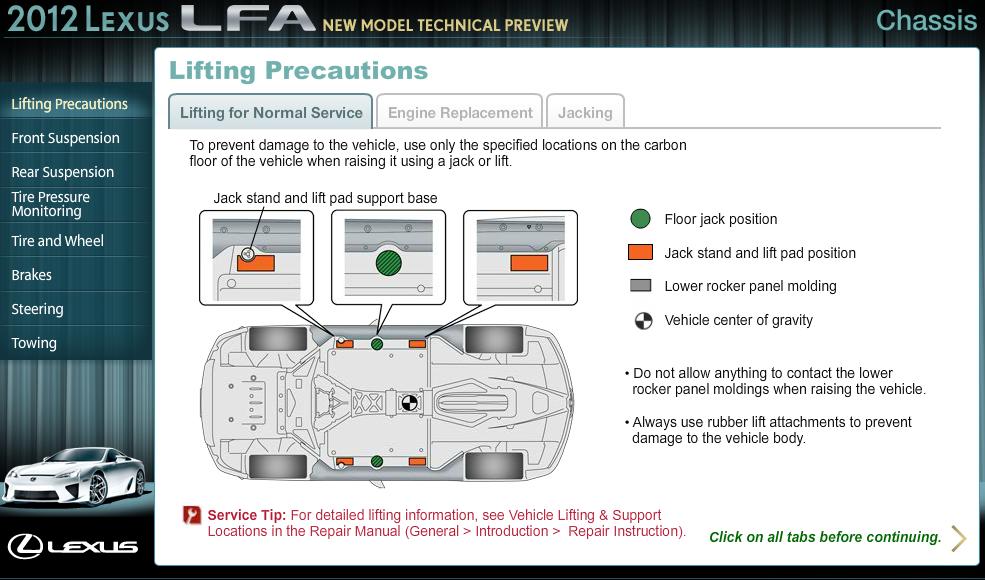LEXUS LFA 2012 NEW MODEL TECHNICAL PREVIEW | Toyota Workshop Manual