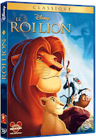 Le Roi Lion, dvd du dessin animé de Disney pour les enfants avec Simba, Nala, Mufasa