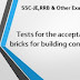 Tests for the acceptance of bricks for building construction