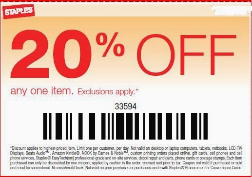 staples coupons 2018