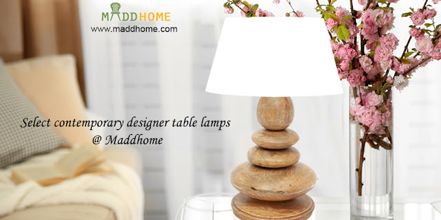 Make Your Living Room Alluring With Modern Designer Table Lamps