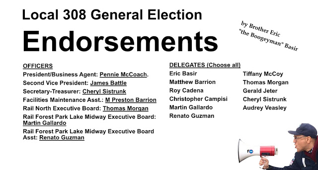 My Personal Local 308 Endorsements