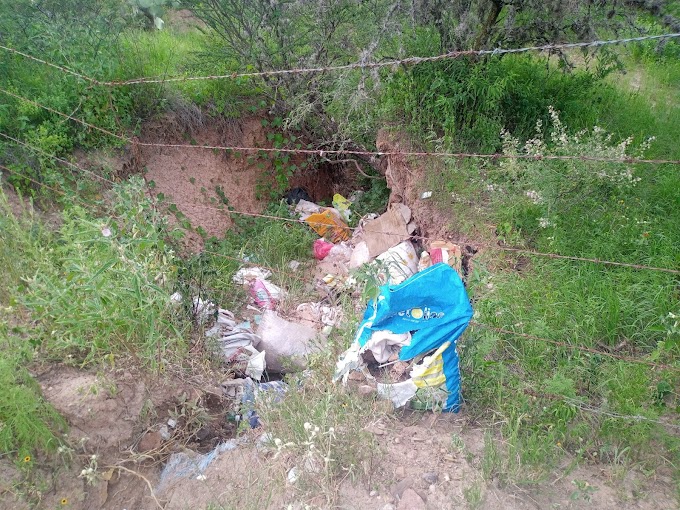 Usan arroyos como tiradero de basura