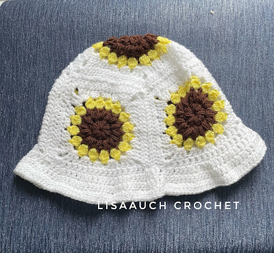 sunflower crochet bucket hat pattern FREE