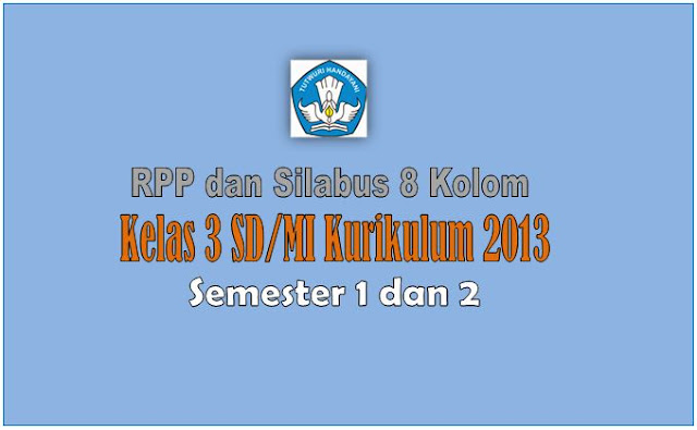 RPP dan Silabus 8 Kolam Kelas 3 Kurikulum 2013 Semester 1 dan 2