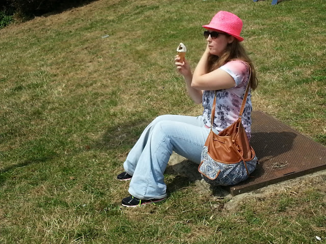 Girl Holding Ice Cream