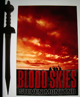 Portada del libro Blood Skies, de Steven Montano