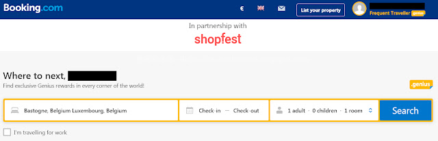 Shopback 追蹤中的 Booking.com
