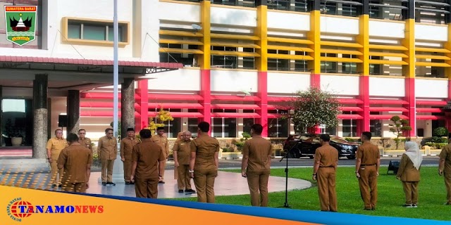 Apel Perdana Pascalebaran, Sekda Hansastri Minta Pegawai Pemprov Sumbar Berikan Pelayanan Terbaik