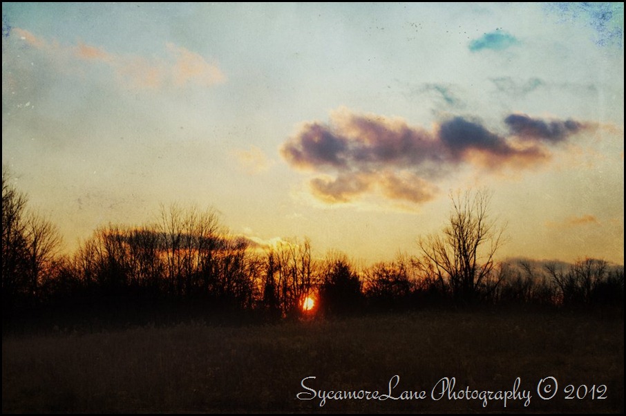 December 2012-textured sunset