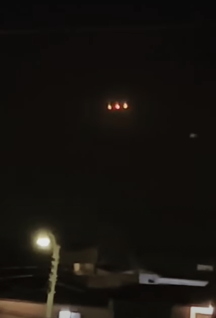 Multiple UFOs hovering over people's homes in Tijuana in Mexico.