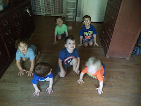 children crawling instead of running