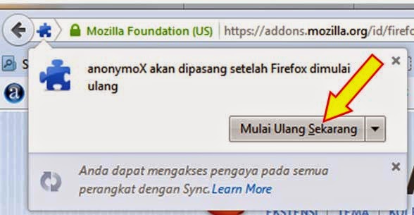 anonymoX cara buka situs yang diblokir