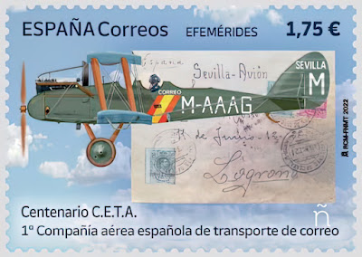 Filatelia - Centenario de C.E.T.A. - 2022 - Sello