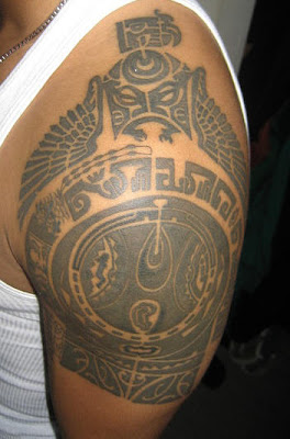 Aztec tattoo