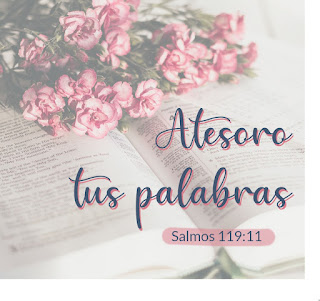 Biblia, flores y salmos 119:11