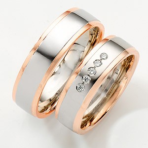 Type of Wedding bands. The plain design is intended for the groom ...